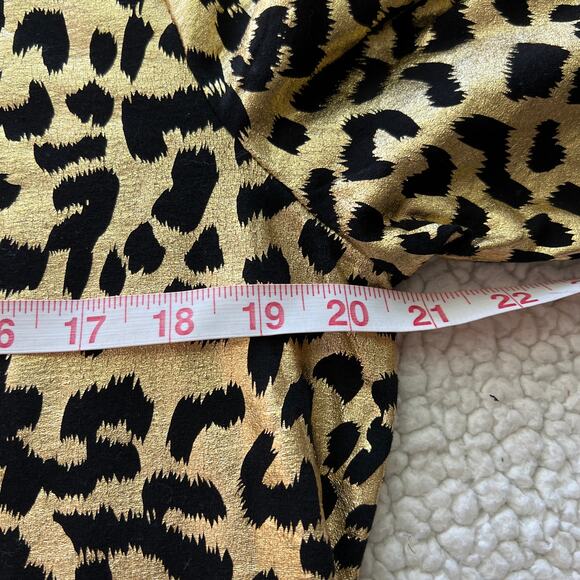 Rebecca Malone Gold Leopard Pattern Top Large - Picture 9 of 10